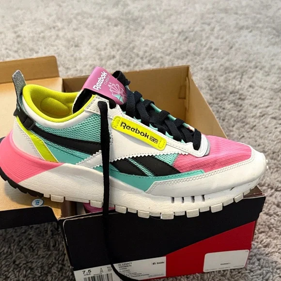 Reebok Shoes Reebok Cl Legacy Womens Shoes Black And Red